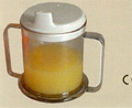 PARSONS DOUBLE HANDLED MUG WITH LID